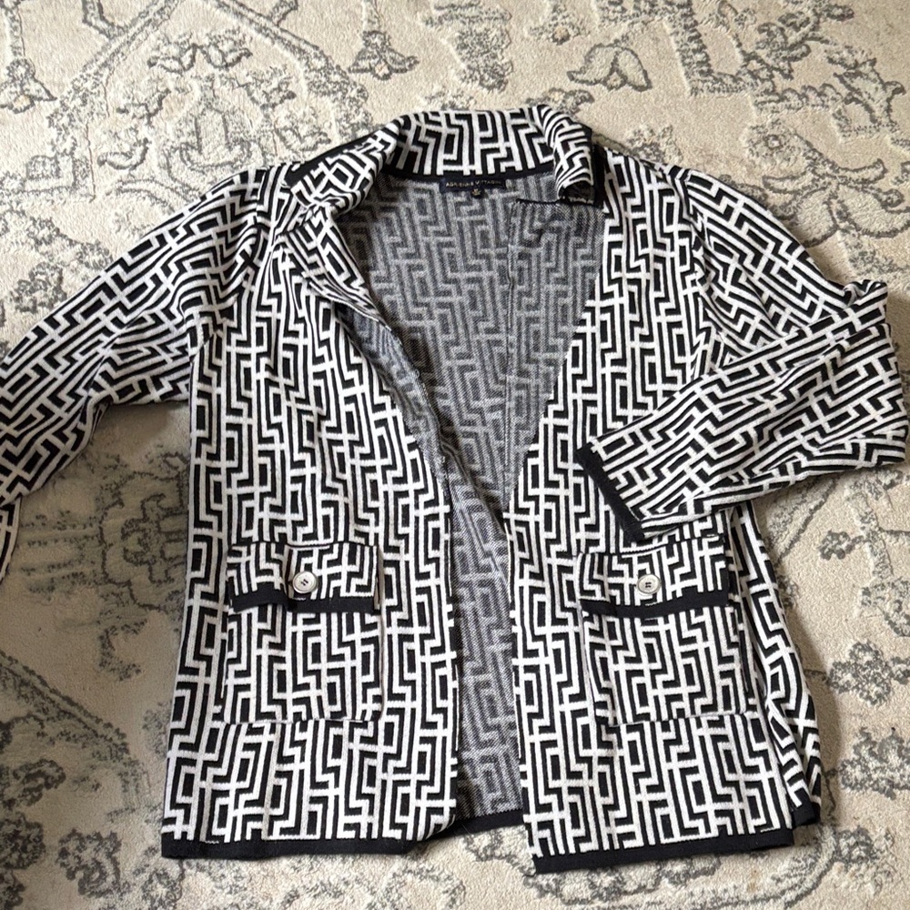 Adrienne Vittadini Sweater Blazer